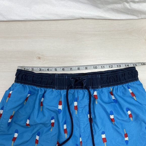 Beverly Hills Polo Club Swim Trunks Large Blue Board Shorts Cargo Lined 10” - Picture 6 of 12